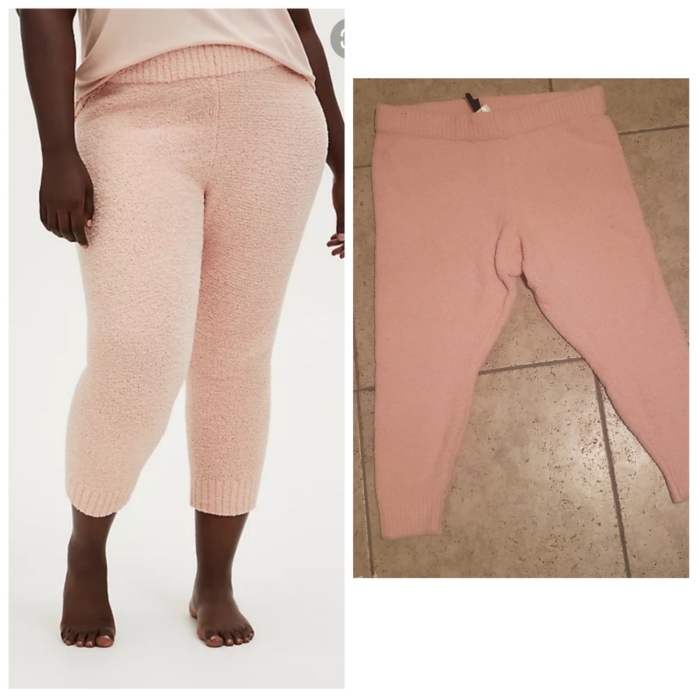 Torrid pink teddy sleep joggers NWT